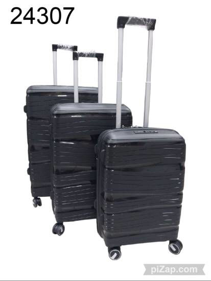 Imagen de SET DE VALIJAS X3 NEGRA 20/24/26" 4.25